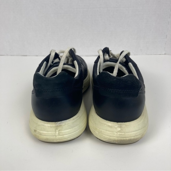 Ecco Soft 7 Black Leather Lace Up Runner Sneaker Comfortable Shoes Size 8 - Picture 9 of 16